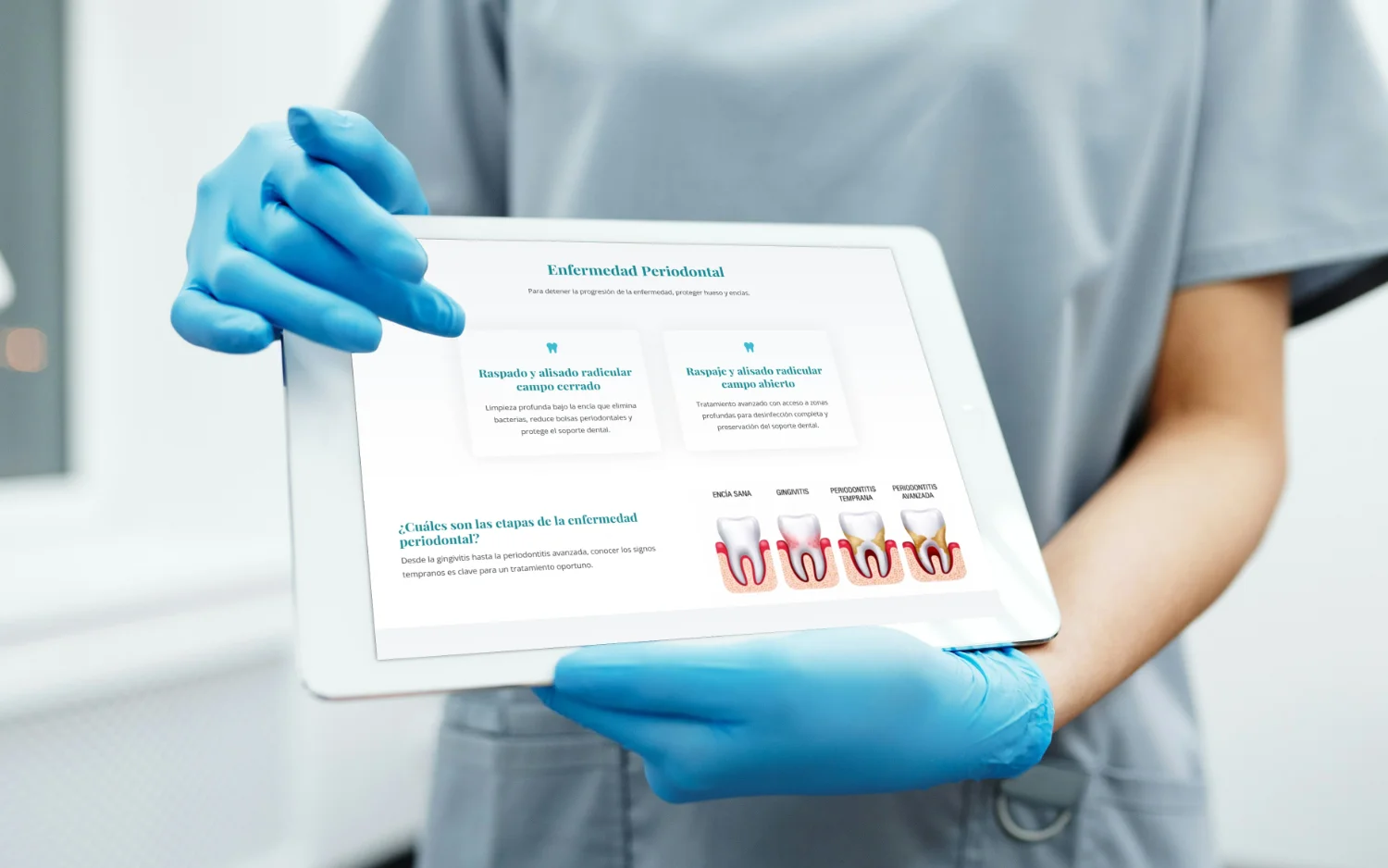 Vista tablet — Dra. Diana Lanziano