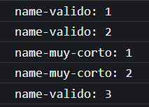 Ejemplo de usar count por consola