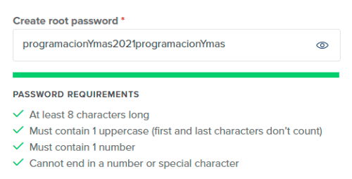Choose a strong password for your Digital Ocean droplet