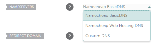 Select the option to enter our own DNS