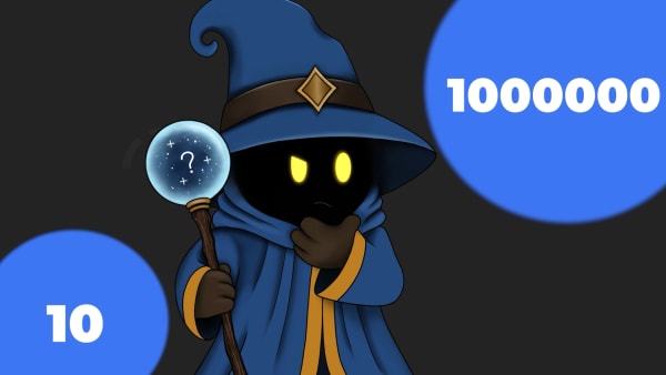 10 elementos vs un millón de elementos
