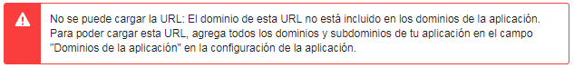Error al ingresar vía Facebook