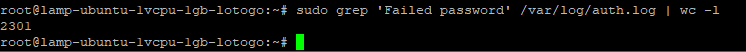 Intentos de login fallidos