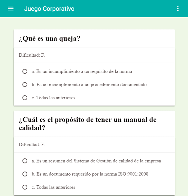 Juego de preguntas y respuestas