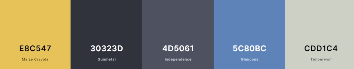 Primary Colour Palette