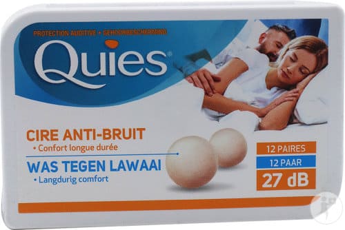 A pack of Boules Quies earplugs