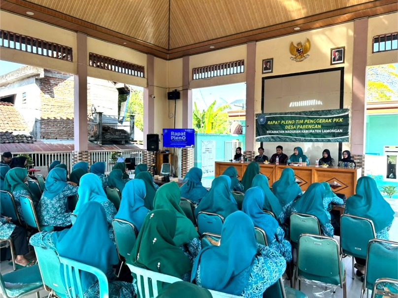 Rapat Pleno PKK Desa Parengan: Kolaborasi  UM BBM Membangun Kesadaran Pengelolaan Sampah Ramah Lingkungan
