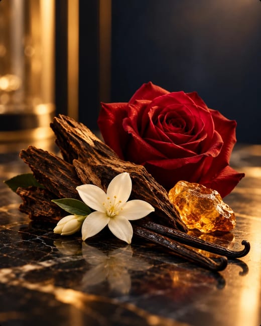 زهور ومكونات طبيعية