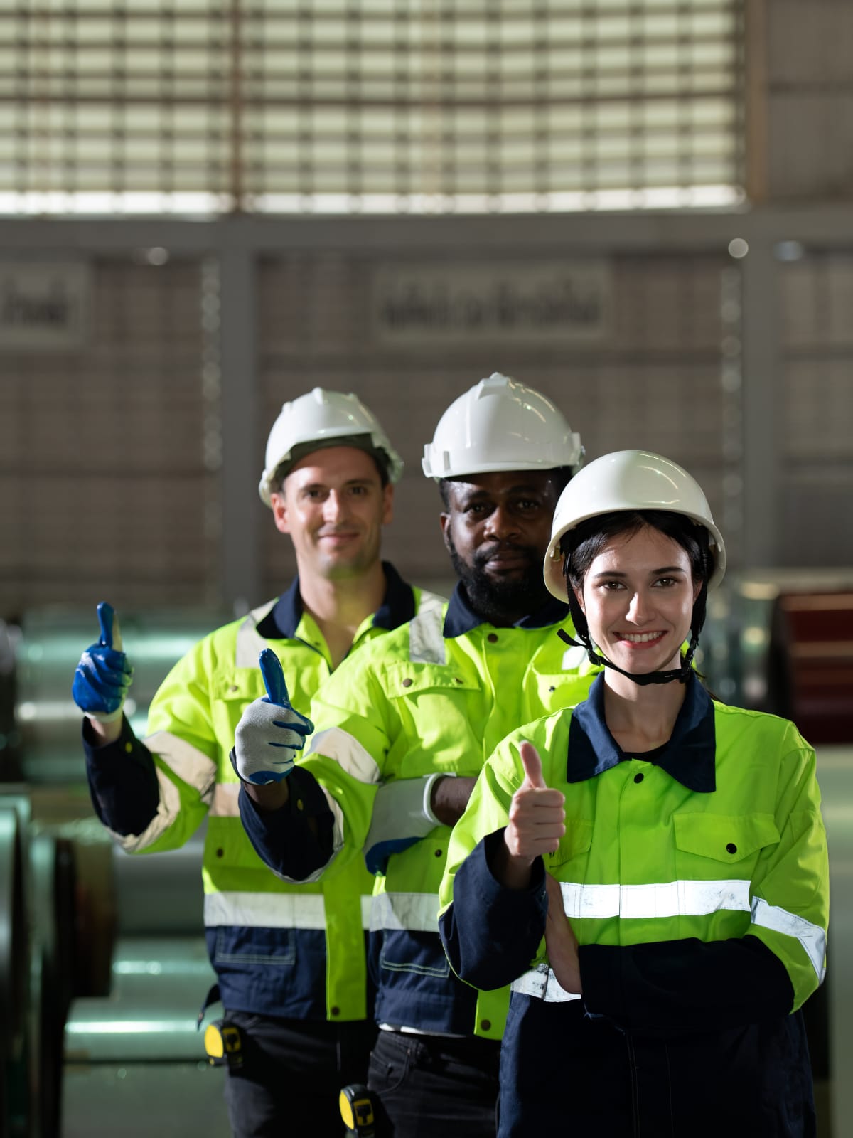 Expert consultant working alongside plant operators
