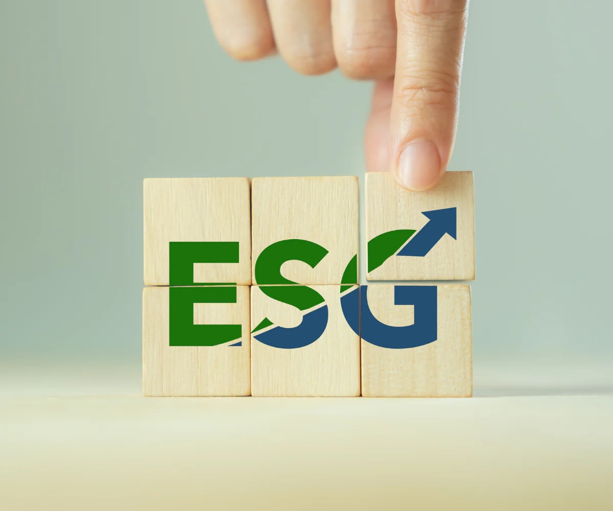AI-powered sustainability platform showing global supply chain network, ESG data visualization, and verifiable sustainability claims dashboard