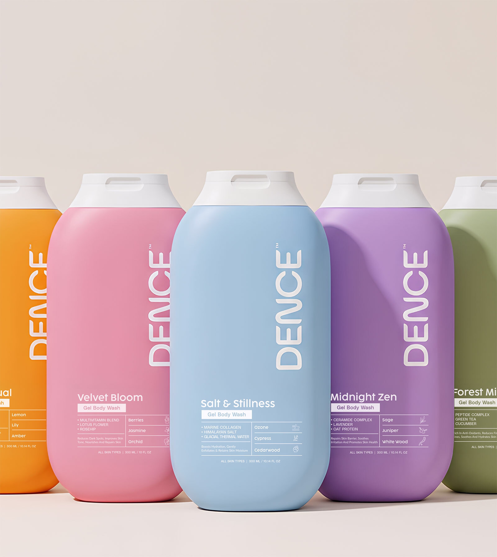 Dence – Body care brand strategy, identity & packaging design case study showcase