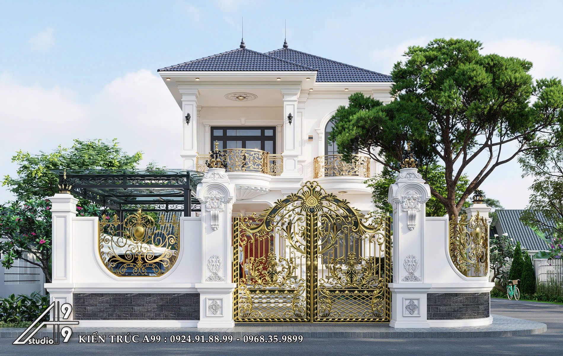 Biệt Thự Tân Cổ Điển Cổng Vàng