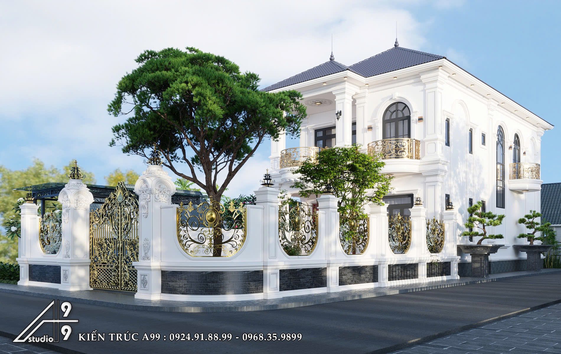 Biệt Thự Tân Cổ Điển Cổng Vàng - hình 2
