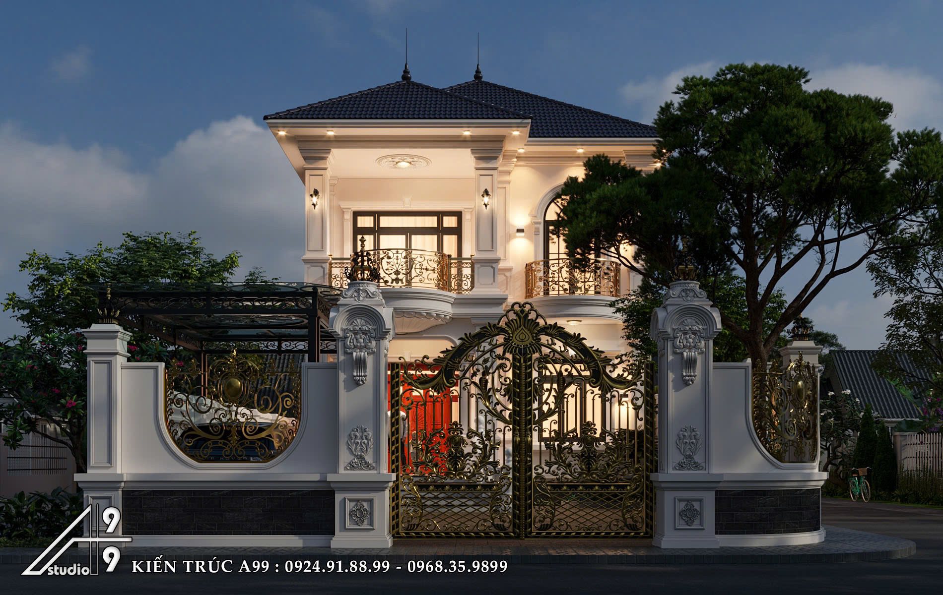 Biệt Thự Tân Cổ Điển Cổng Vàng - hình 4