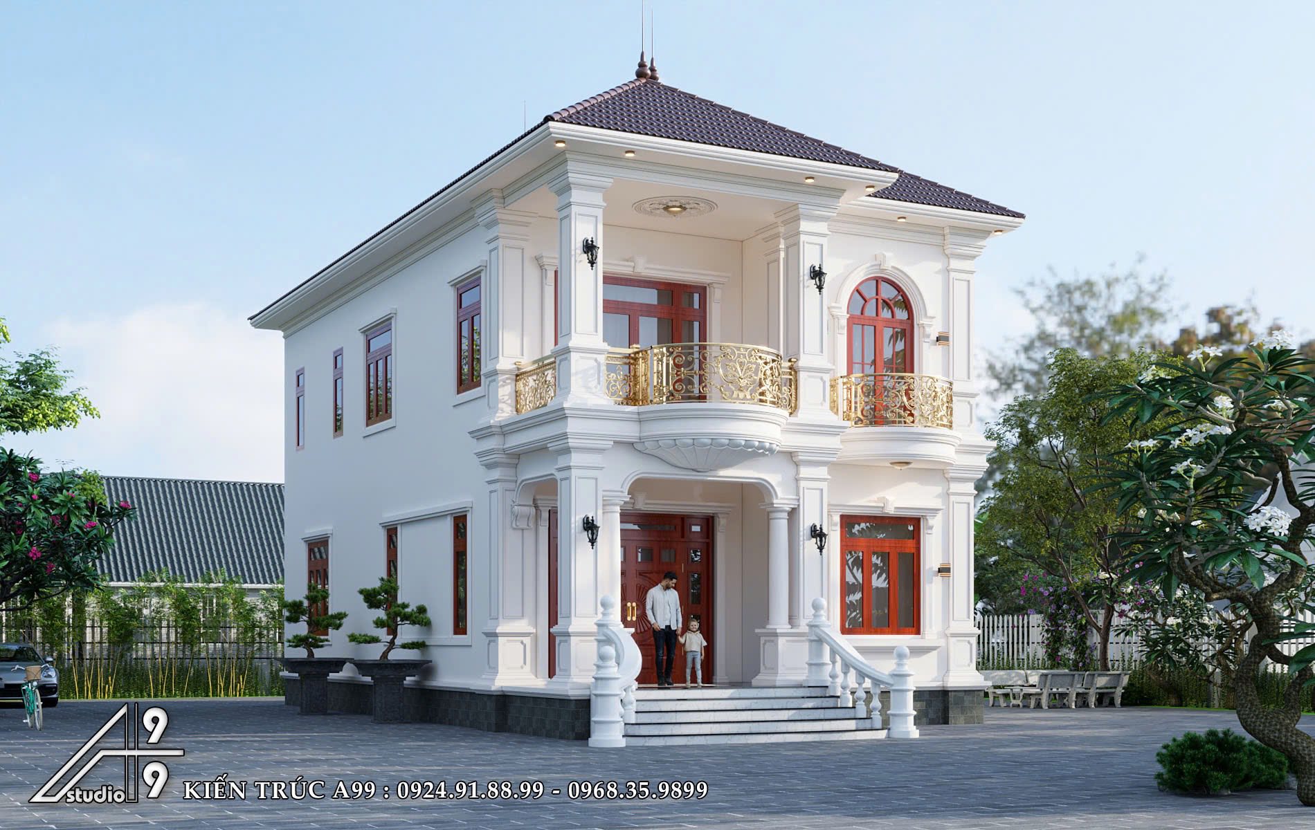 Biệt Thự Tân Cổ Điển Cổng Vàng - hình 5