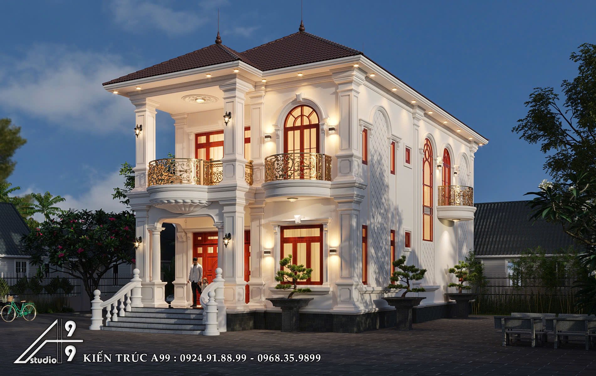 Biệt Thự Tân Cổ Điển Cổng Vàng - hình 8