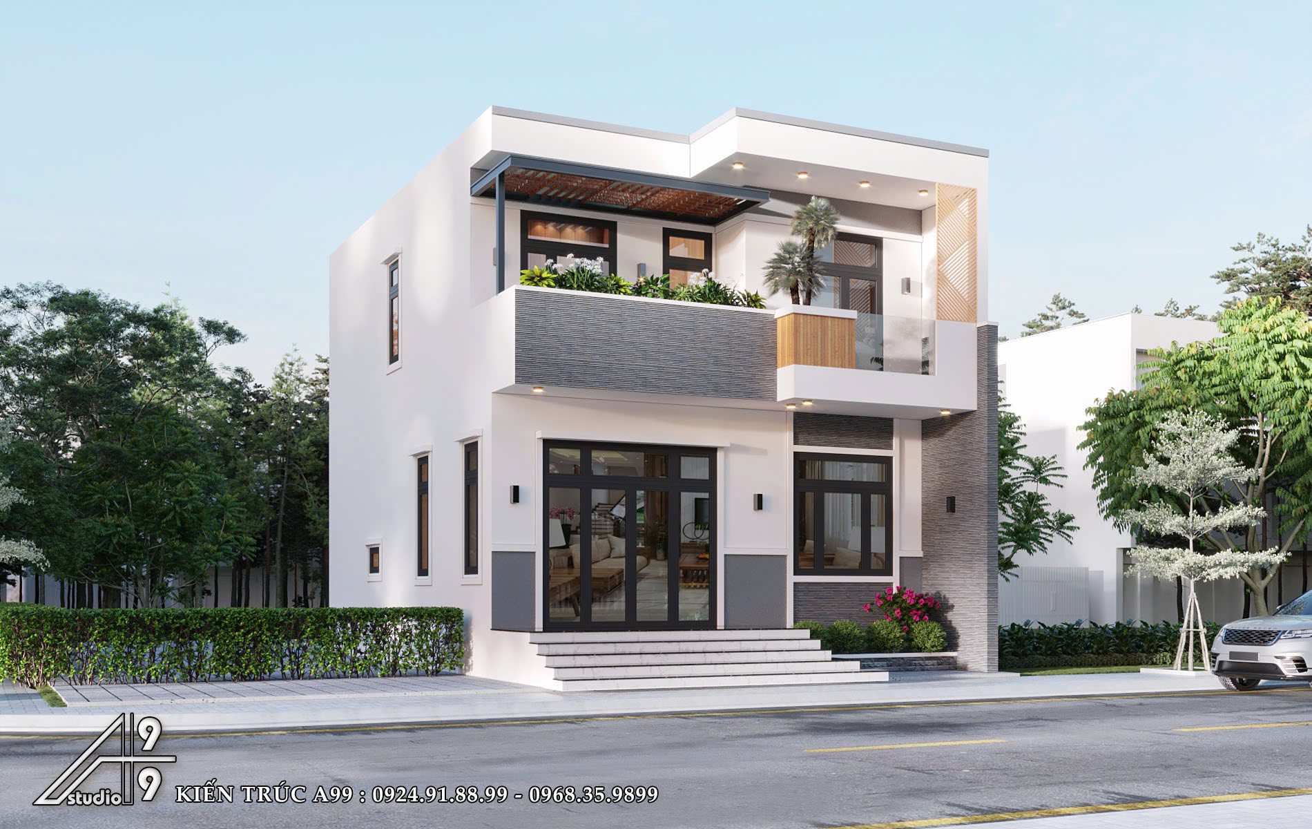 Nhà Phố 2 Tầng Mái Bằng - hình 3