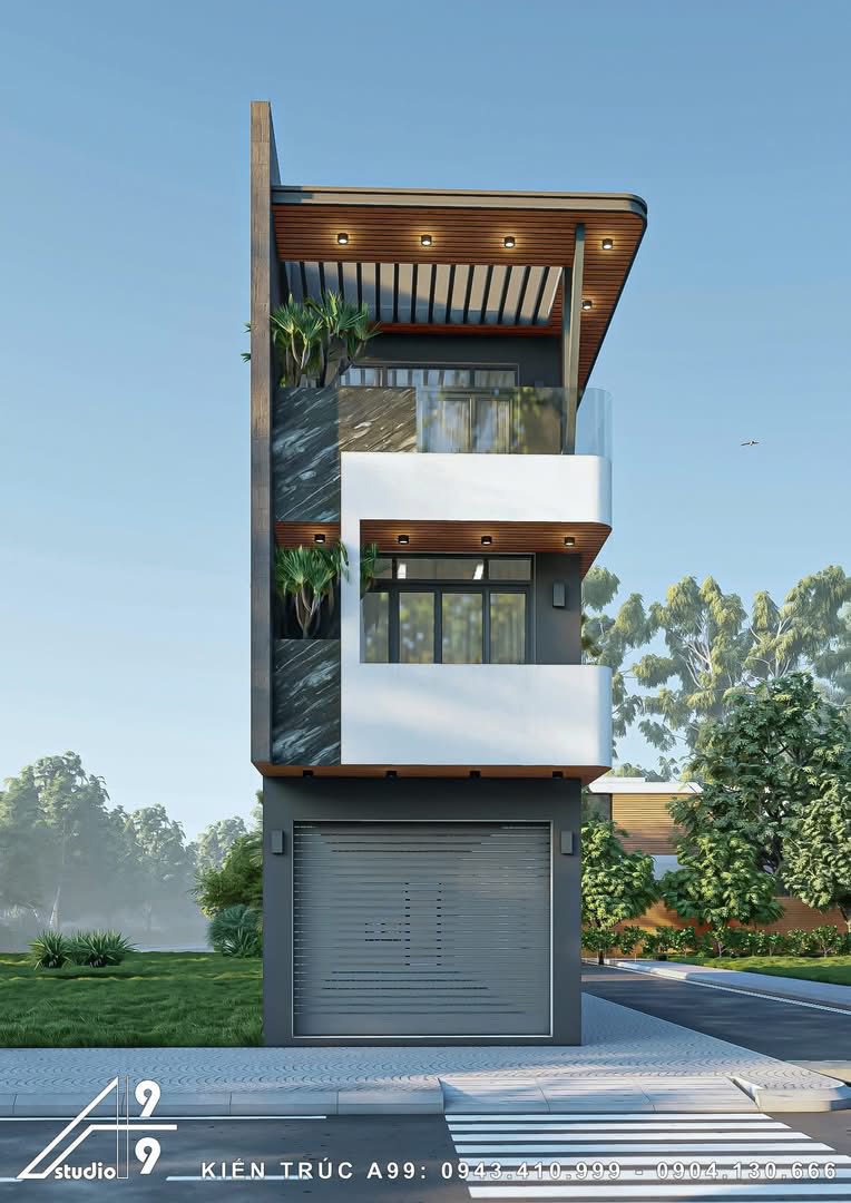 Nhà Phố 4 Tầng Tối Giản