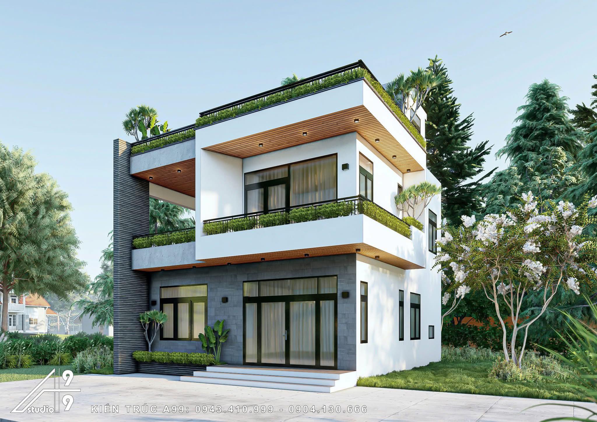 Biệt Thự Phố 2 Tầng Không Gian Xanh - hình 2
