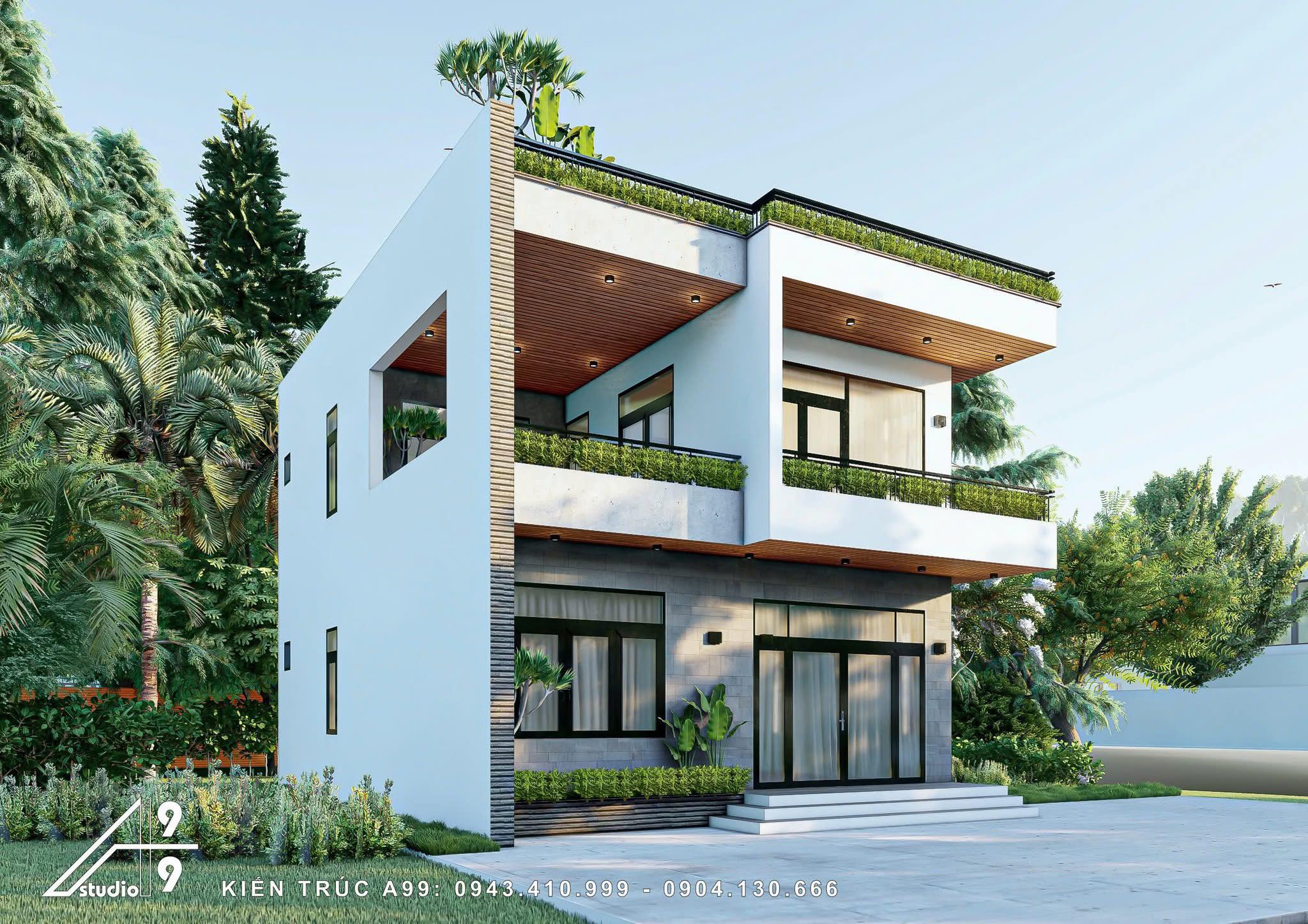Biệt Thự Phố 2 Tầng Không Gian Xanh - hình 3