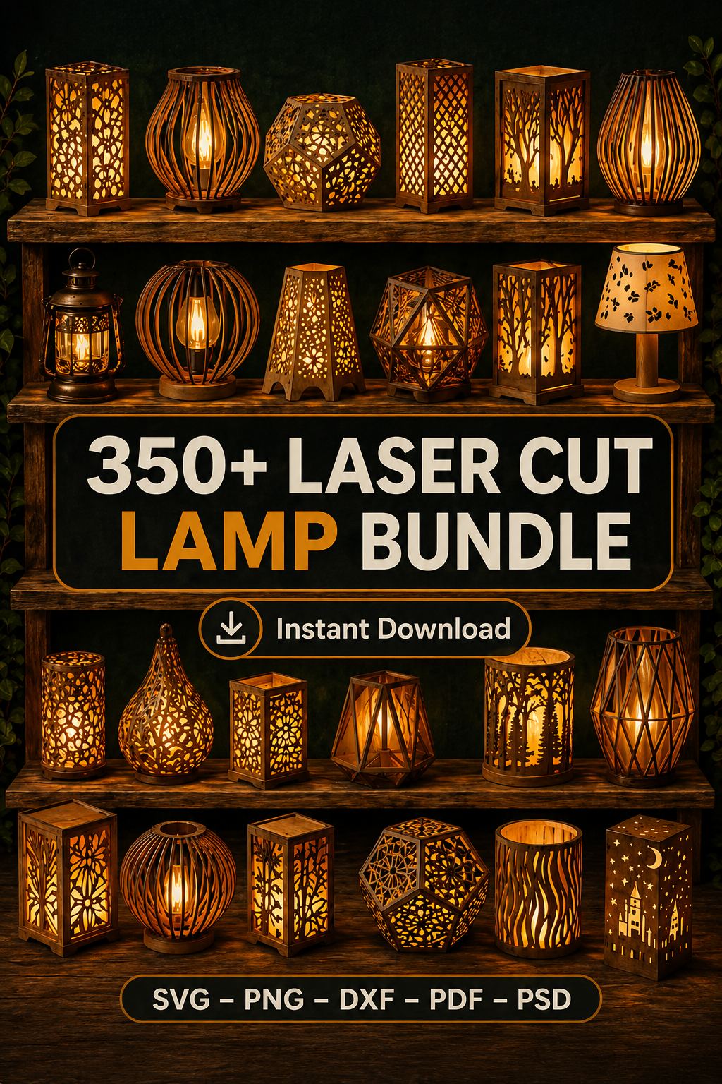 Lamps & Lighting laser cut design preview