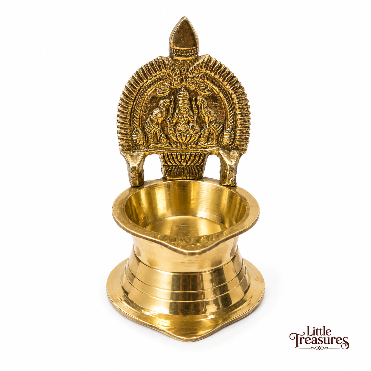 Brass Lakshmi Kamakshi Diya Lamp for Home Mandir
