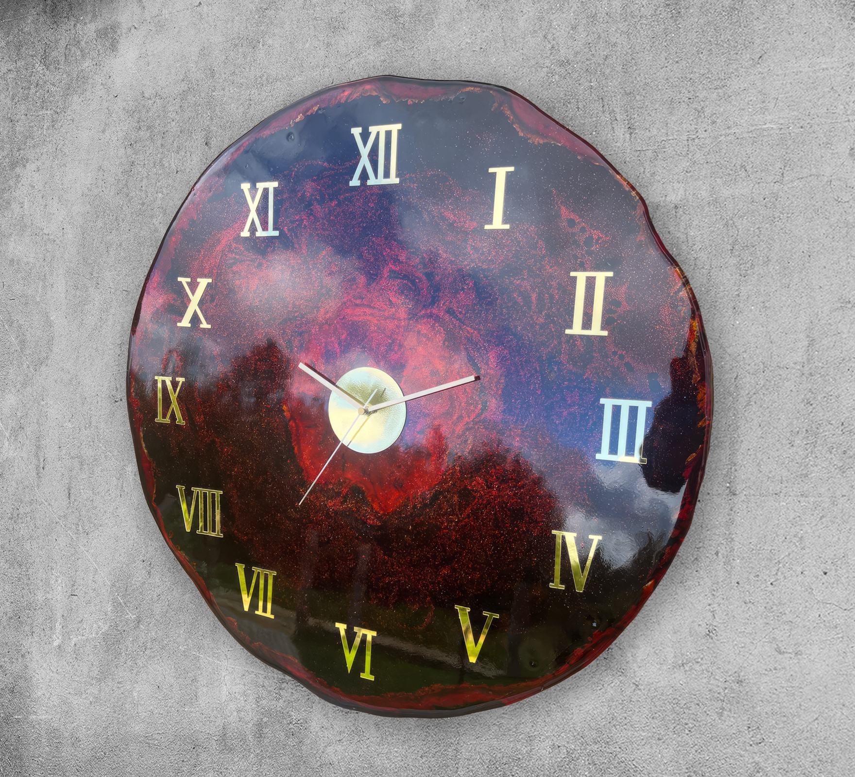 Volcanic Resin Clock