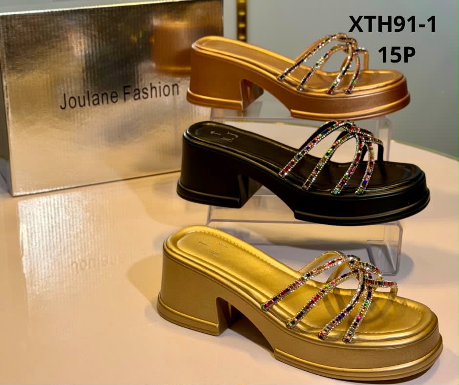 XTH91-1 — صابو نسائي بمنصة منخفضة وأشرطة حلقية مرصعة