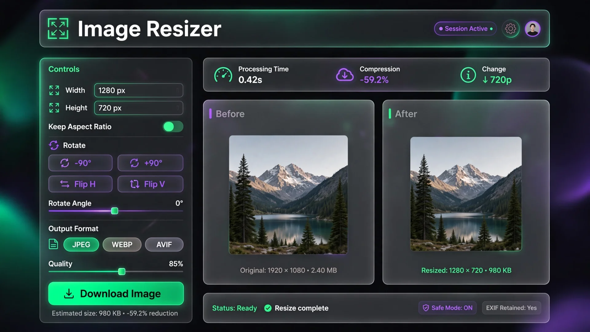 glassmorphism_dashboard_resize_tool.webp