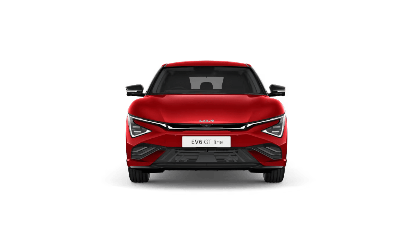 Kia EV6 in Runway Red