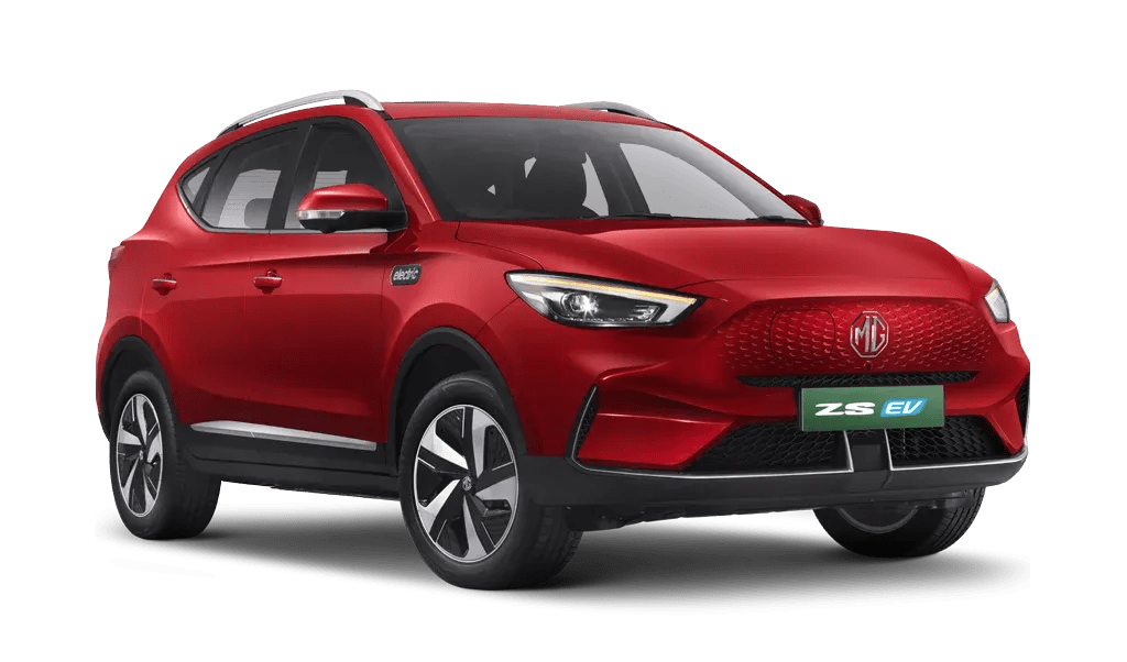 MG ZS EV in Glaze Red