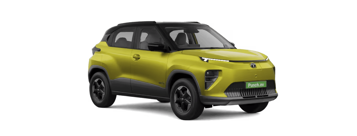 Tata Punch EV in Fearless Yellow with Dual Tone