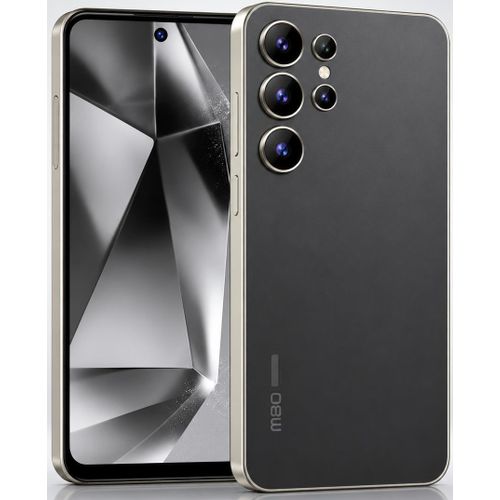 Mbo S24 Ultra+ 4G - 6.82" 128GB 4GB RAM ROM 16MP 6000mAh (with Earphones, Glass Protector, Cover) - Black