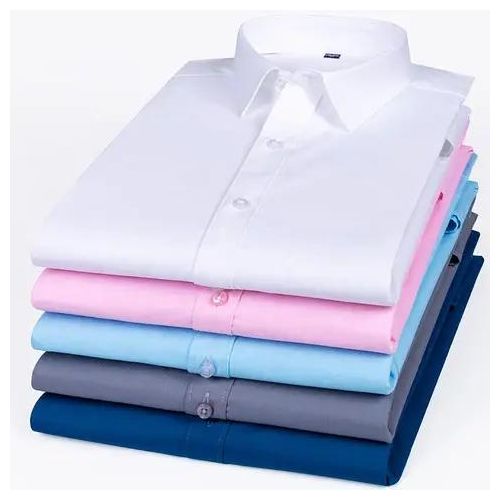 Share this product    5 Pieces Of Mens Long sleeved Office Cotton Shirts- Skyblue,white, Royal Blue,Grey,Pink