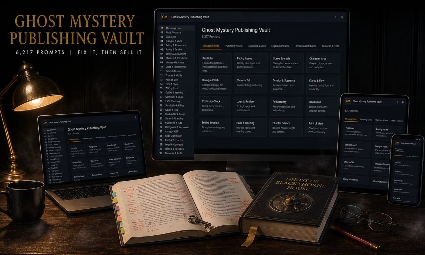 Ghost Mystery Publishing Vault banner