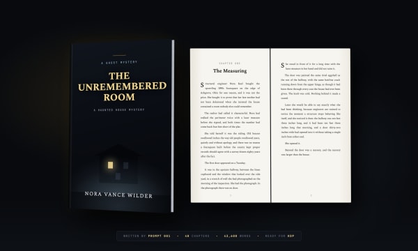 Finished paperback mockup