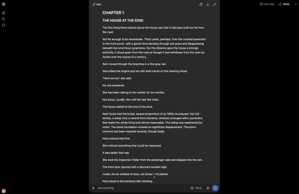 ChatGPT: chapter one