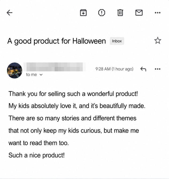 Original email from Hellen Sweet