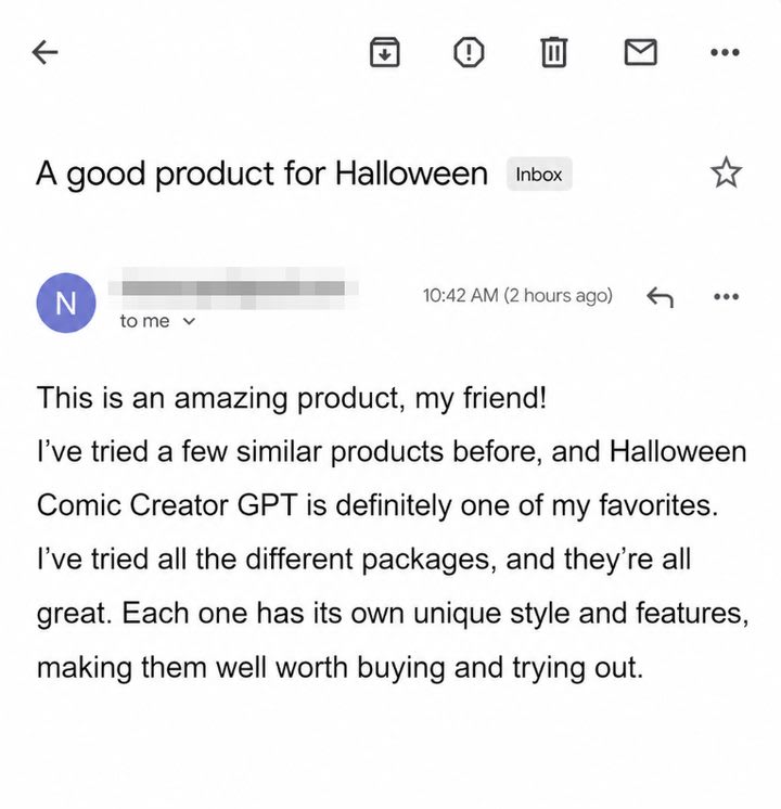 Original email from Nhan Scope