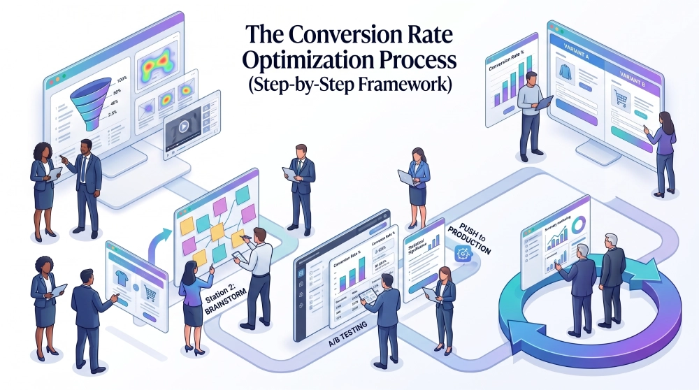 The Conversion Rate Optimization Process (Step-by-Step Framework) The Conversion Rate Optimization Process (Step-by-Step Framework)