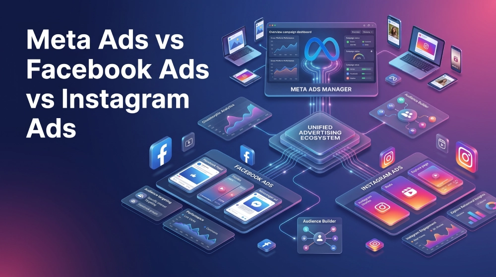 Meta Ads Vs Facebook Ads Vs Instagram Ads Meta Ads vs Facebook Ads vs Instagram Ads