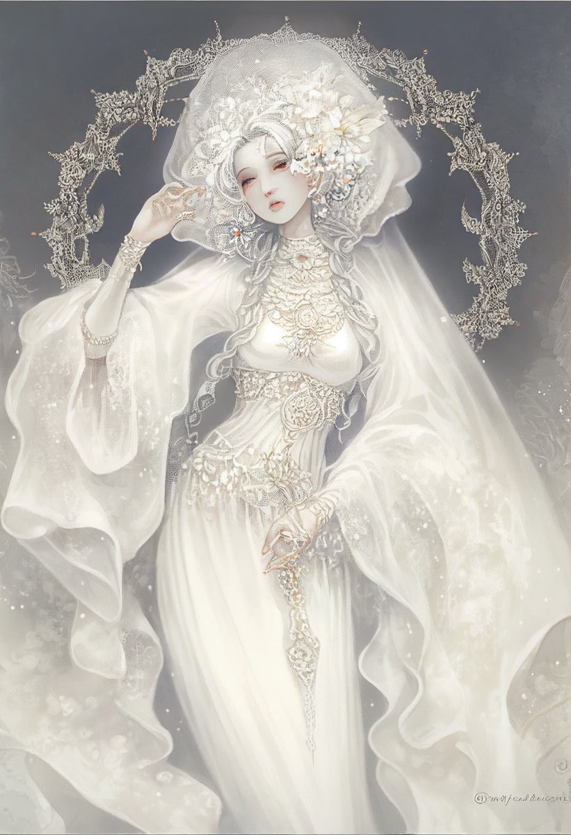 Ivory Garment Goddess AI image template preview