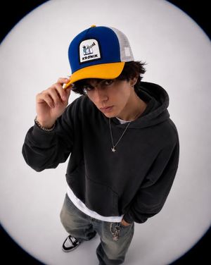 Fisheye Streetwear Fashion Portrait AI image template preview