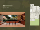 Thumbnail: Floor plan of the Apartamento Jardim, 192 m² to 255 m², 4 suites with private garden (typology already sold out)