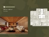Thumbnail: Floor plan of the Cobertura Linear, 325 m² and 328 m², 4 suites (typology already sold out)