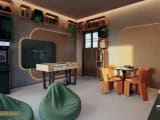 Thumbnail: Game room with arcade, foosball and chess table