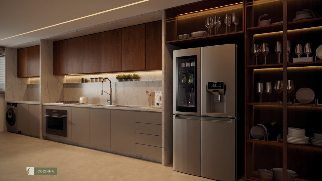 Fitted kitchen, Apartamento Jardim (typology already sold out)