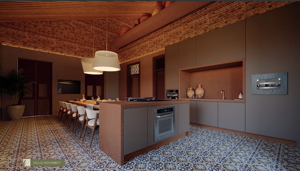 Villa Gourmet, covered gourmet space with integrated kitchen