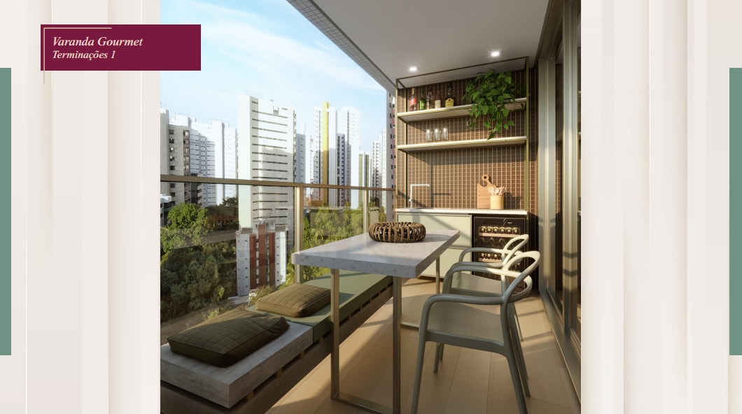 Gourmet Balcony - Unit 1
