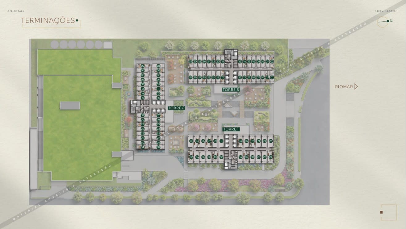 Empresarial Office Park — Terminações